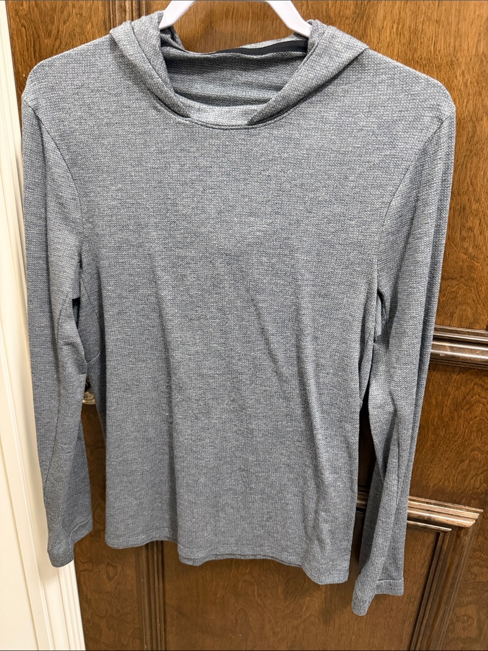 lululemon athletica Men's V-Neck Hooded Sweater - Heather Gray